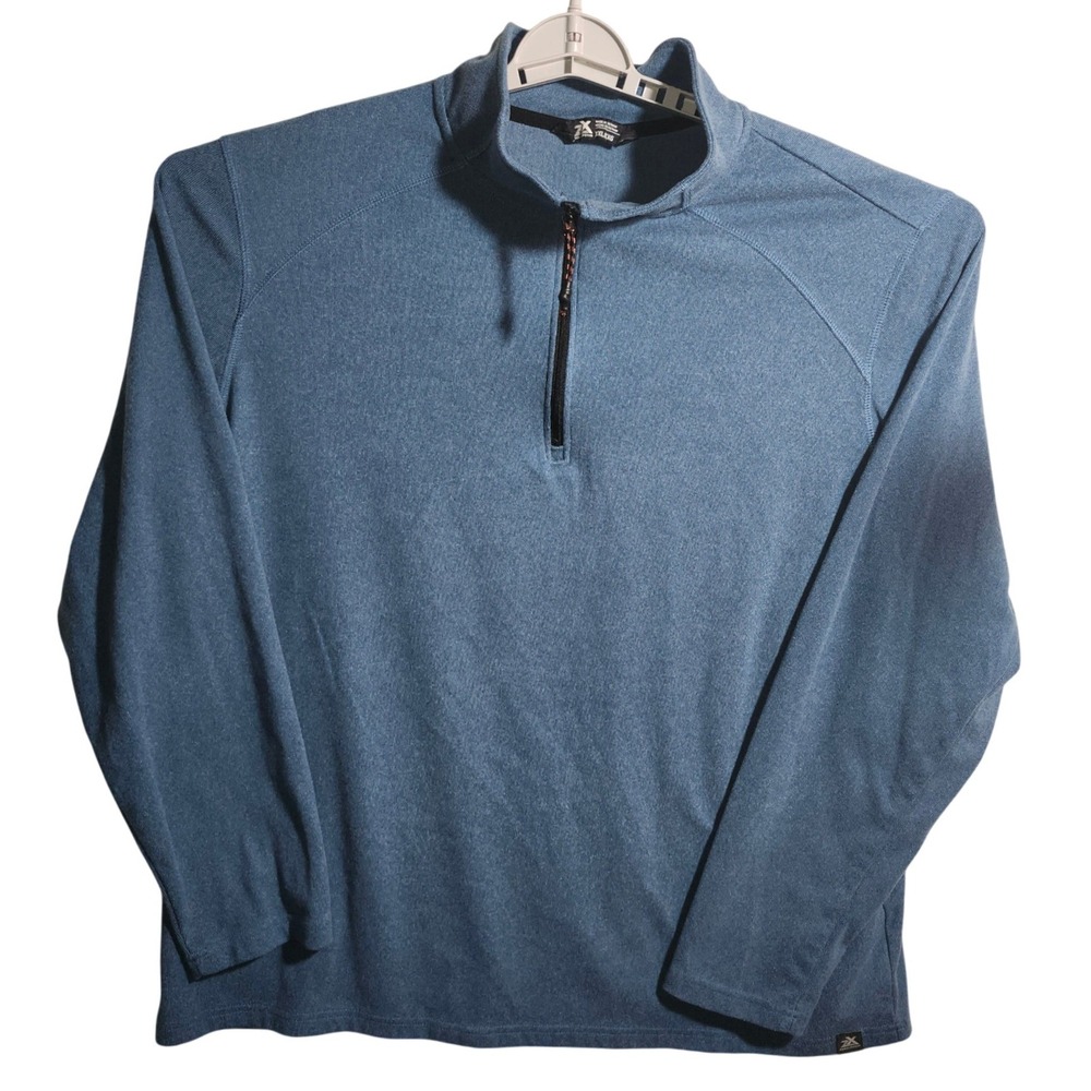 ZeroXposur Mens Quarter Zip Pullover Midnight‎ Blue B86957 XXL Activewear Top